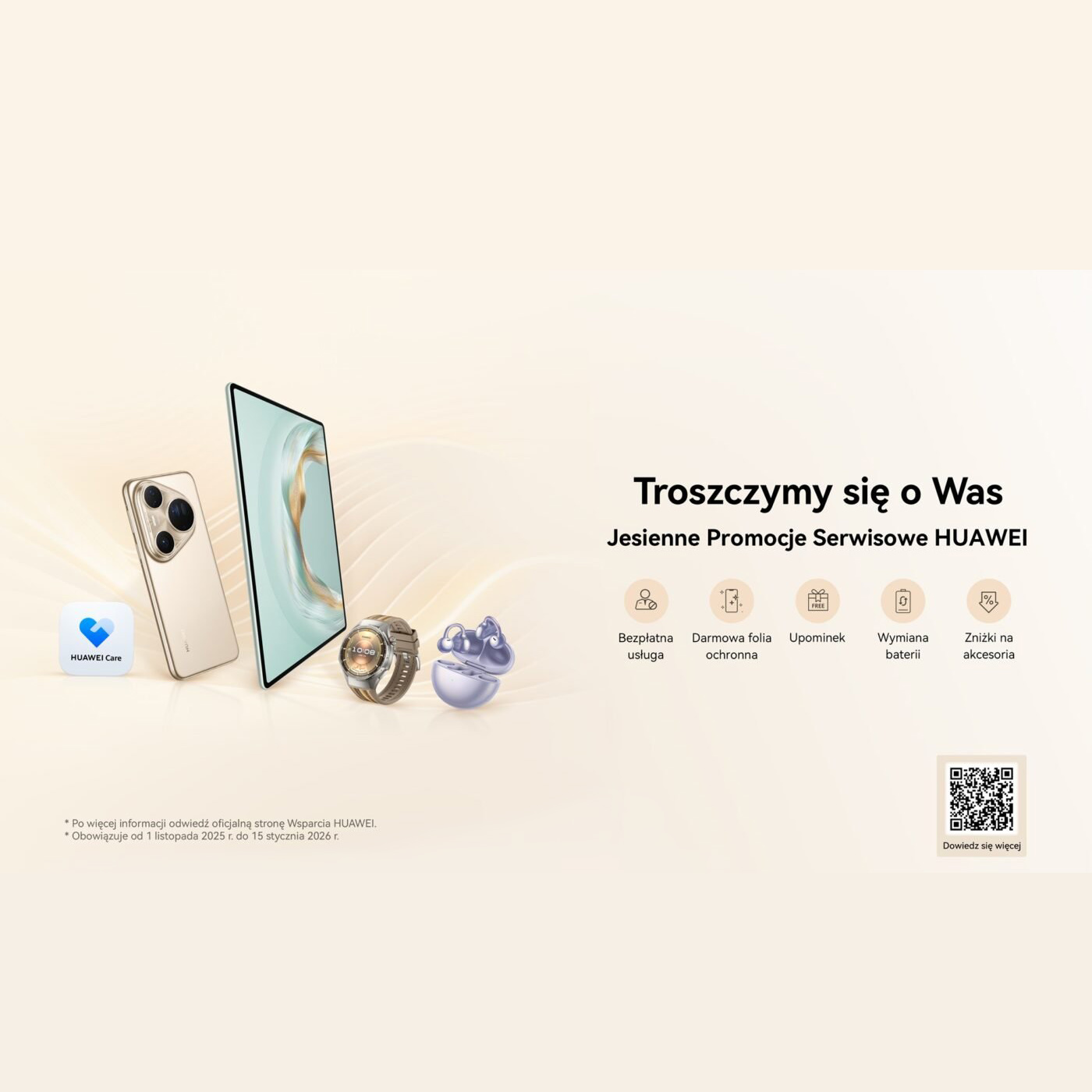 Promocja na usługi serwisowe Huawei